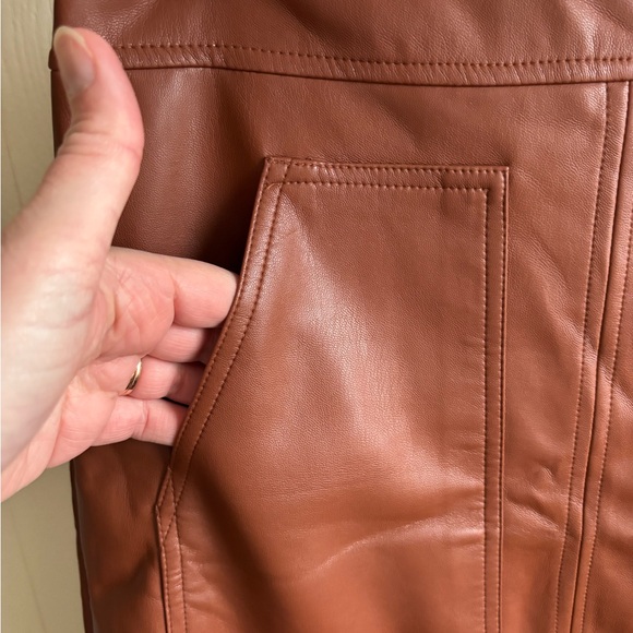 NWT Loft Faux Leather Skirt - Picture 2 of 6